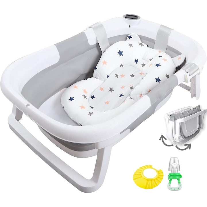 Cadita Pliabila Dublu Bebelusi cu Pernuta KidProtect Smally Cadita Pliabila Dublu Bebelusi cu Pernuta KidProtect Smally